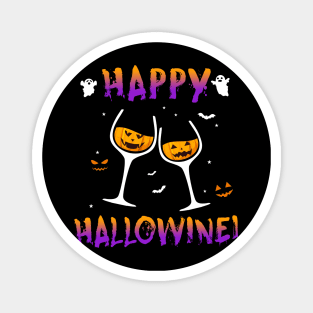 Happy Hallowine Halloween Wine Drinking Magnet